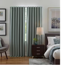 Photo 1 of Origin 21 84-in Navy Room Darkening Thermal Lined Back Tab Single Curtain Panel