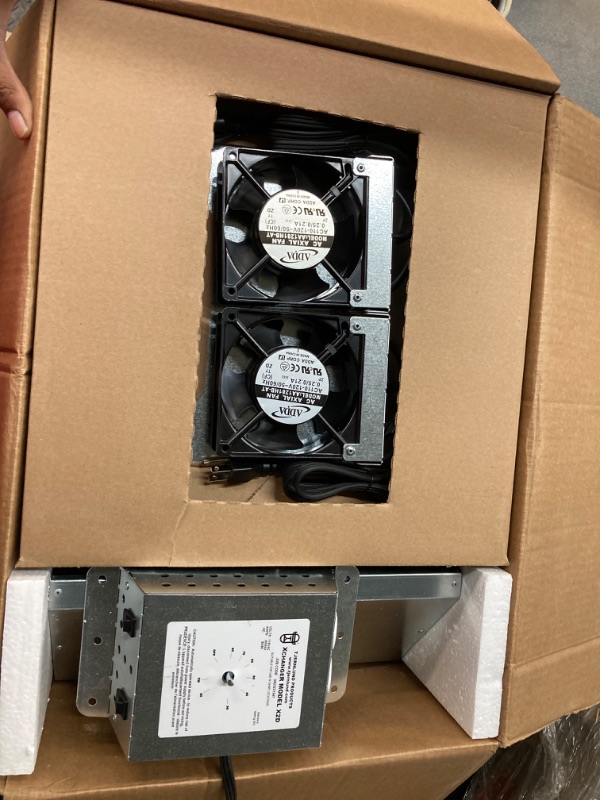 Photo 2 of Xchanger 12 in. 2-Speed Reversible Basement Fan with Automatic Humidity Controller