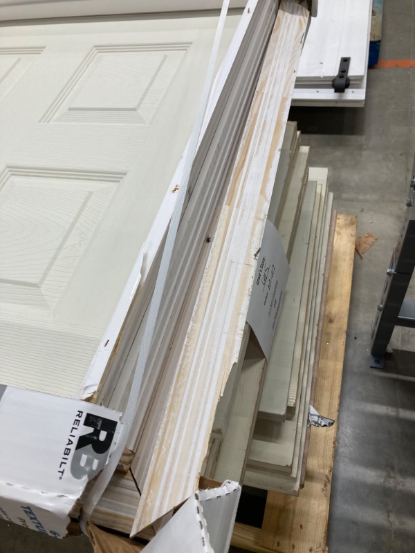 Photo 3 of ***FRAME DAMAGE*** National Door Company ZZ364683R Steel, Primed, Right Hand Outswing, Prehung Front Door, 6-Panel, 36'' x 80",White