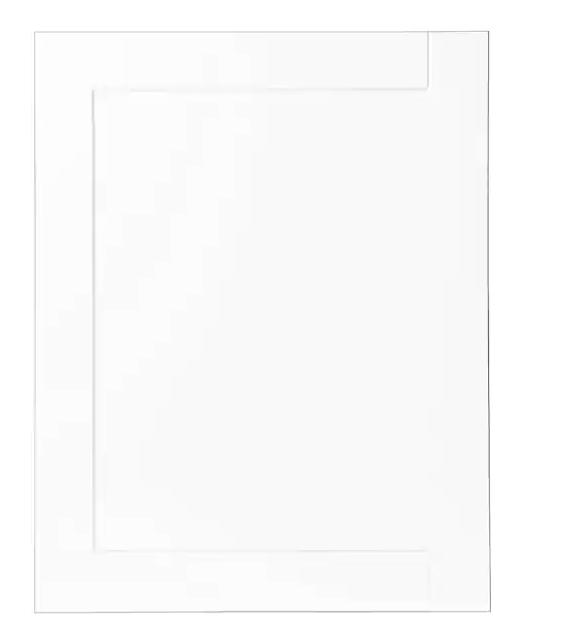 Photo 1 of  *2  Shaker 23 in. W x 29.50 in. H Base Cabinet Decorative End Panel in Satin White
