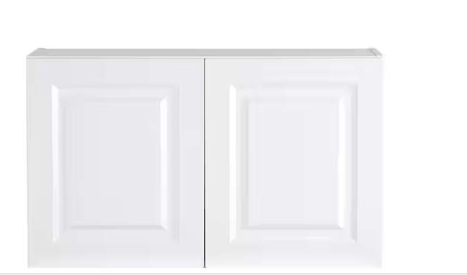 Photo 1 of Benton Assembled 30x18x12 in. Wall Cabinet in White