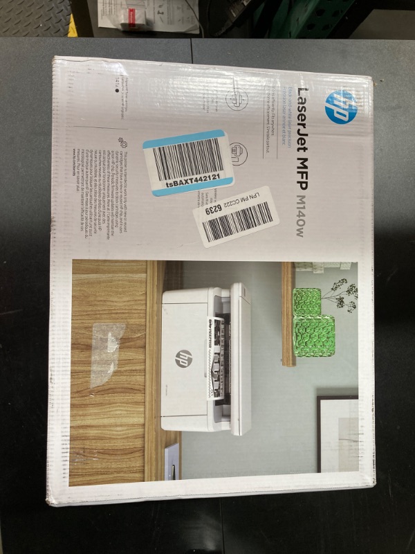 Photo 3 of HP LaserJet MFP M140w Wireless Black and White All-in-One Printer (7MD72F), White New Version: M140w