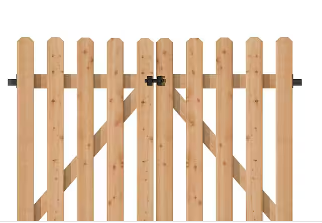 Photo 1 of 37.1 in. H x 48.3 in. W Cedar Garden Fence Gate