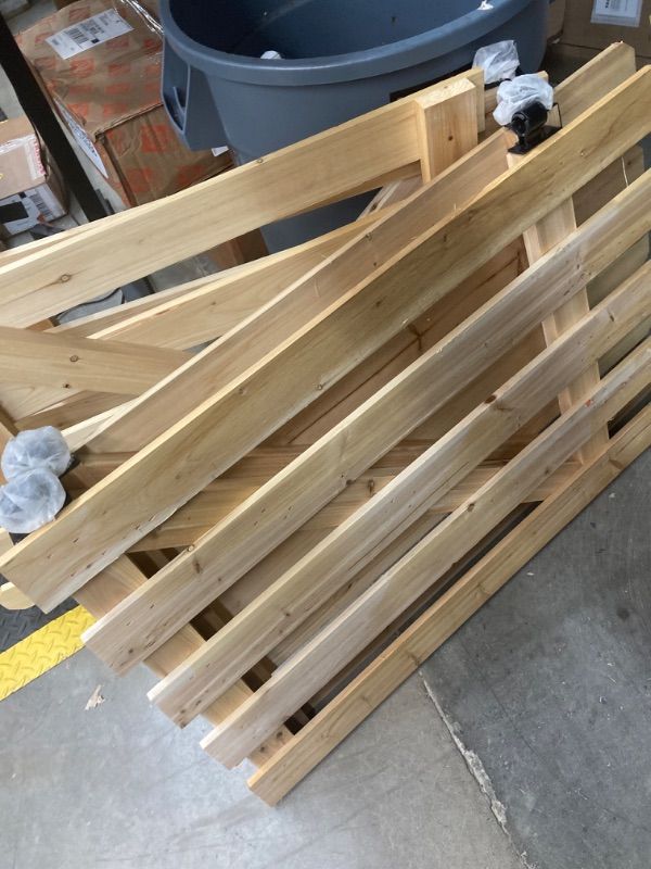 Photo 1 of 37.1 in. H x 48.3 in. W Cedar Garden Fence Gate