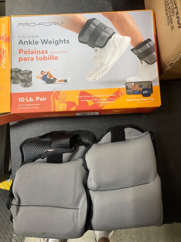 Photo 2 of ***BUNDLE OF 2*** ProForm 10 lb. Adjustable Ankle Weights - 2 Pack