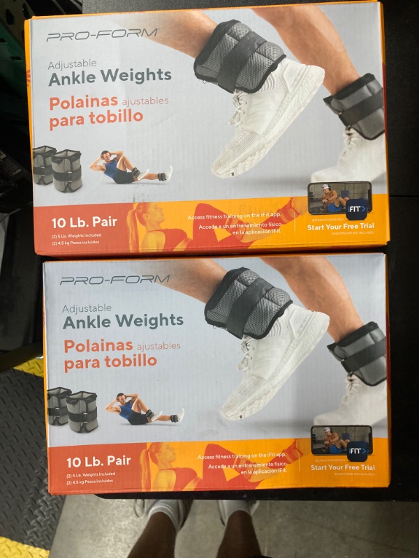 Photo 3 of ***BUNDLE OF 2*** ProForm 10 lb. Adjustable Ankle Weights - 2 Pack