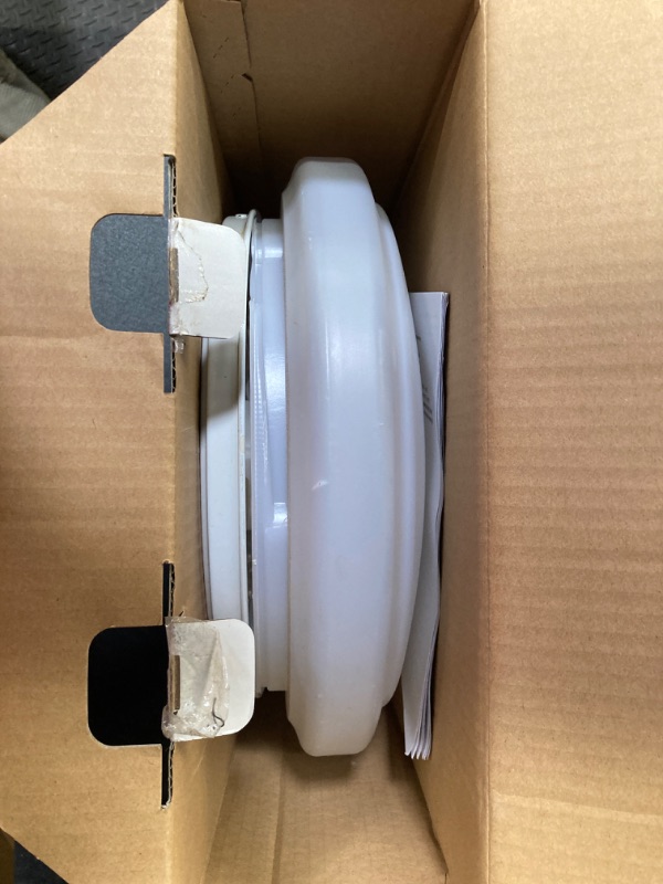 Photo 2 of 12 in. Adjustable Motion Sensor LED Flush Mount Ceiling Light 1000 Lumens Dimmable Direct Wire 4000K