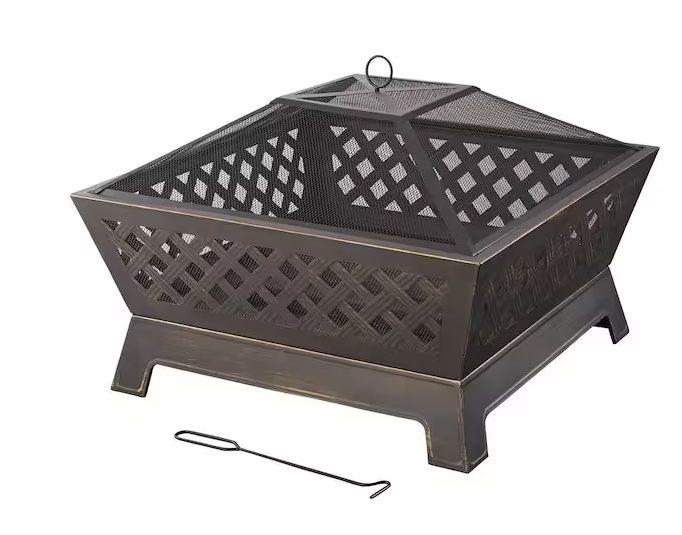 Photo 1 of ***SEE NOTES***Hampton Bay Tipton 34 in. Steel Deep Bowl Fire Pit in Oil Rubbed Bronze