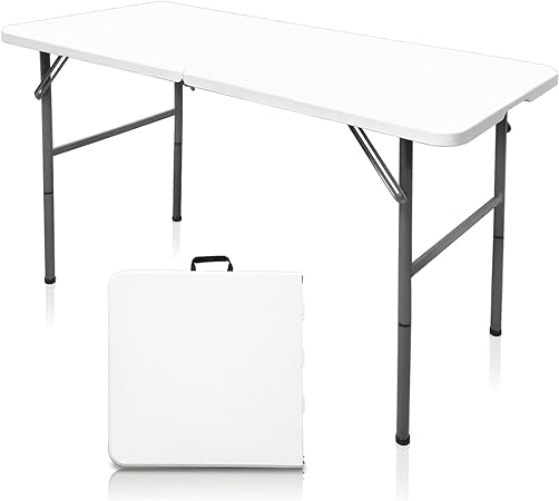 Photo 1 of ***it s little scratched**
Brand: Gocamptoo
4.4 4.4 out of 5 stars 251
Folding Table,4ft Indoor Outdoor Heavy Duty Portable Folding Square Plastic Dining Table w/Handle, Lock for Picnic, Party, Camping (4 FT)