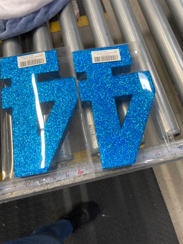 Photo 2 of ***2 pack ***
10 Inch Blue Glitter Number 4, Birthday Decorations for Men and Boys,Number Centerpieces for Table Decorations,Anniversary Decorations Table Toppers 4-10 inch