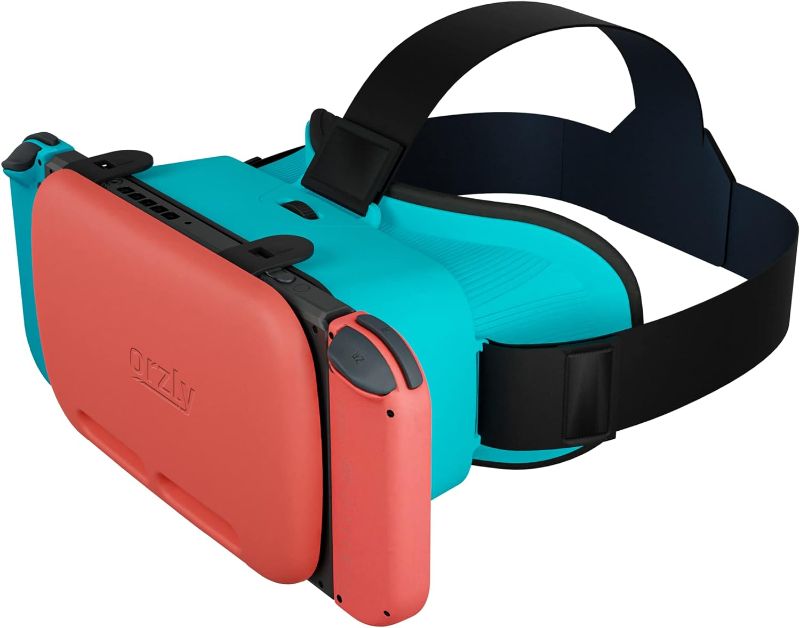 Photo 1 of Orzly VR Headset Designed for Nintendo Switch & Switch OLED Console with Adjustable Lens for a Virtual Reality Gaming Experience and for Labo VR - White - Gift Boxed Edition