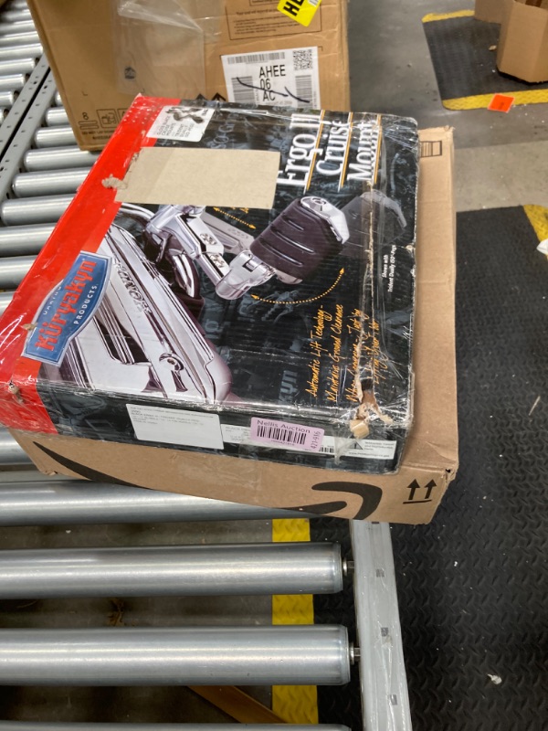 Photo 3 of ***MISSING PARTS*** Kuryakyn 3990 Motorcycle Foot Control: Ergo III Cruise Mounts with Trident Dually ISO Pegs for 2001-17 Honda Gold Wing GL1800, F6B, and Valkyrie Motorcycles, Gloss Black