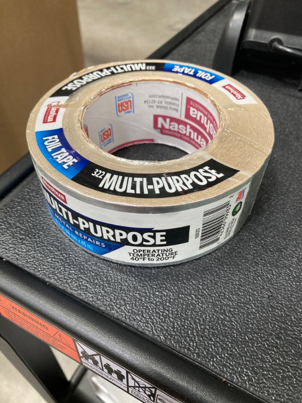 Photo 2 of 1.89 in. x 50 yd. 322 Multi-Purpose HVAC Foil Duct Tape