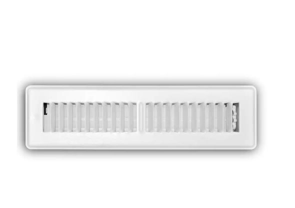 Photo 1 of 
2 in. x 10 in. 2-Way Steel Toe-Kick Floor Grille in White