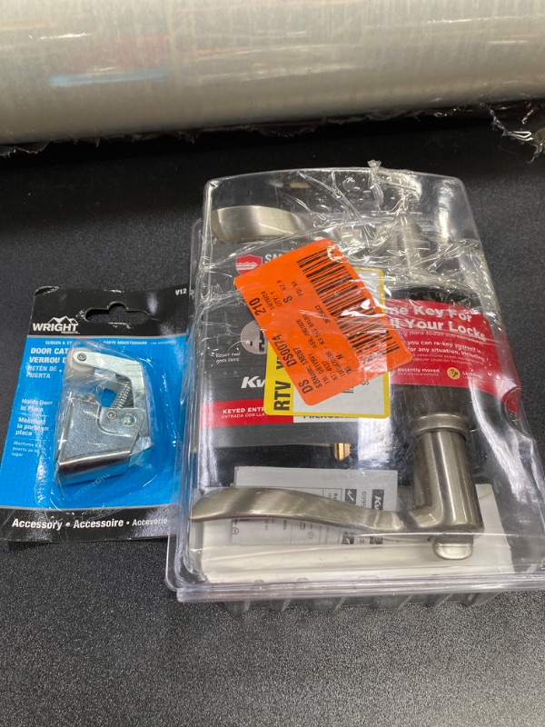 Photo 3 of 


3
(2) pack bundle- Wright Products V12 Door Catch, ZInc Plated/
Balboa Satin Nickel Keyed Entry Door Handle featuring SmartKey Security and Microban Technology

