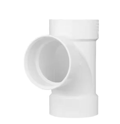 Photo 1 of (4) Pack  Bundle
Charlotte Pipe 2 in. DWV PVC Sanitary Tee - Charlotte Pipe
3 in. PVC DWV 90-Degree Hub x Hub Long Sweep Elbow- Charlotte Pipe
2 in. PVC DWV 45-Degree Hub x Hub Elbow- Oatey
4 in. PVC Twist-N-Set Open Toilet Flange