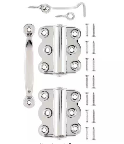 Photo 2 of (2) pack bundle
Wright Products V12 Door Catch, ZInc Plated-
Wright Products
Wood Screen Hardware Stainless Steel Self Closing Hinge and Latch Kit

