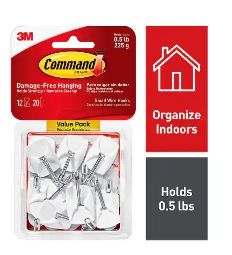 Photo 2 of (3) pack bundle
Shepherd Hardware 9128 1-Inch Inside Diameter Rubber Leg Tips, 4-Pack, Black 1" black, 4-pack....- Command
1/2 lb. Small White Wire Hook Value Pack (12 Hooks, 20 Strips)....- 1/2 in. Plastic PEX-B Barb Coupling (5-Pack)....