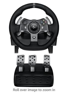 Photo 1 of logitech G920 Dual-motor Feedback Driving Force Racing Wheel with Responsive Pedals for Xbox One (Renewed)