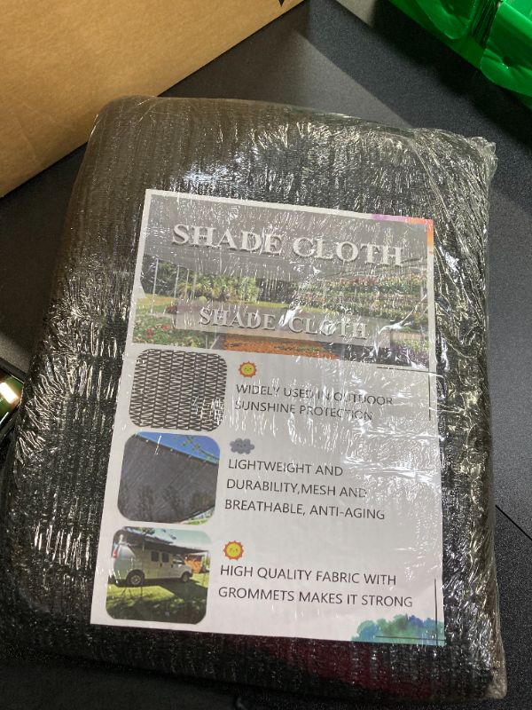 Photo 1 of Shade Cloth - Garden Shade Mesh Netting with Grommets Outdoor Sun Shade Cover for Pergola Patio Plants Greenhouse Chicken Coop Black 90% Shading Rate(6X3FT) 6.5ftX3ft