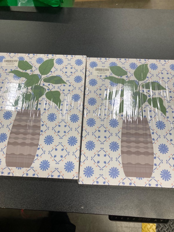 Photo 1 of NISTOMISU Greek Tile Botanical House Plant Canvas Prints Wall Decor House Plant Canvas Art Sign Canvas Poster Picture Gifts for Home Bedroom Bathroom Nursery Decor 11.5"x15"
2 pack bundle