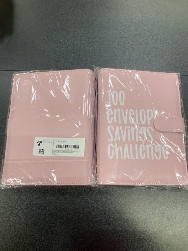 Photo 3 of CLWVPCOT 100 Envelopes Money Saving Challenge, Money Saving Binder, 100 Day Envelope Challenge Kit, A5 Budget Book Savings Binder, and Savings Challenges Book with Envelopes to Save $5,050 (Pink)
2 pack bundle