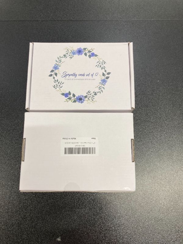 Photo 1 of Sympathy Cards with Envelopes- 12 Unique Watercolor Floral Condolences Cards with Messages Inside- Bulk Boxed Bereavement Cards Pack
2 pack bundle