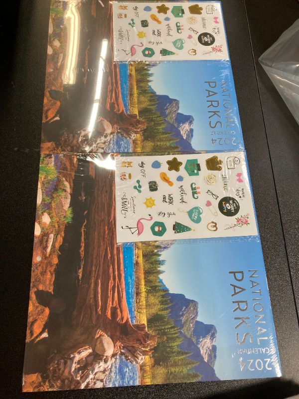 Photo 2 of National Parks Calendar 2024 with Sticker Pack, Large 12 x 12 inch Wall Calendar Sticker Pack Included, Gift for Nature Lover
2 pack bundle