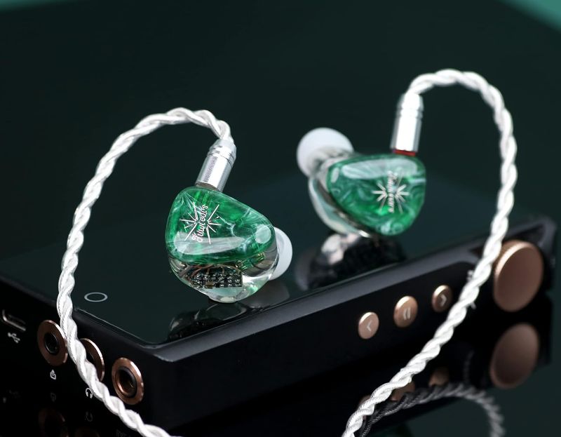 Photo 2 of Linsoul Kiwi Ears Orchestra Lite Performance Custom 8BA in-Ear Monitor IEM with Detachable 4-core 7N Oxygen-Free Copper OFC Cable, Handcrafts Faceplate for Audiophile Studio Musician (Green)