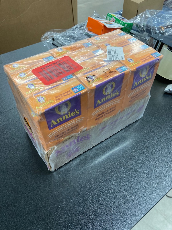 Photo 1 of Annie's Shells & Aged Cheddar Macaroni and Cheese, Mac and Cheese, 6 oz (Pack of 12)