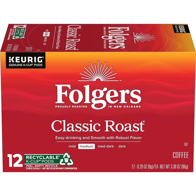 Photo 1 of Folgers Classic Roast 6 / 3.38oz k-kup pod dispenser boxes