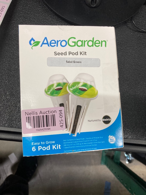 Photo 2 of Aerogarden Salad Greens Seed Pod Kit with Red and Green Leaf, Romaine and Butter Head Lettuce, Liquid Plant Food and Growing Guide (6-Pod) 6-pod Salad Greens