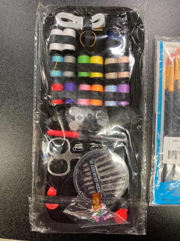 Photo 1 of 3 item bundle
sewing kit, paint brush set and grout pen