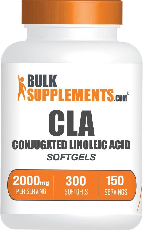 Photo 1 of BULKSUPPLEMENTS.COM Conjugated Linoleic Acid Softgels - CLA Supplements, CLA 2000mg, CLA Safflower Capsules, CLA Pills - 2 CLA Softgels per Serving, 150-Day Supply, 300 Softgels