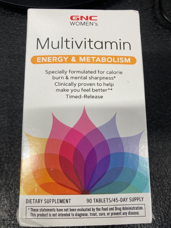 Photo 1 of GNC Women's Multivitamin - Energy & Metabolism | Supports Increased Energy, Performance, Metabolism & Cardiovascular Health | Daily Vitamin 90 tablets