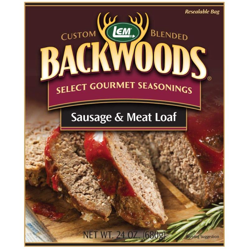 Photo 1 of 3 24oz bags
LEM Products Backwoods Sausage and Meatloaf Seasoning, Ideal for Wild Game and Domestic Meat