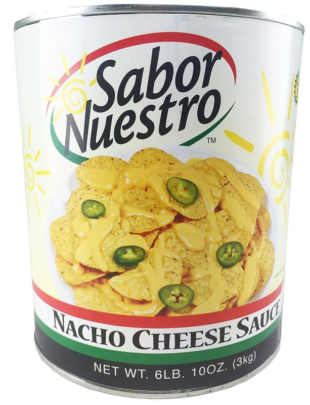 Photo 1 of ***HAS A DENT*****best use 03/may/2024*****  Sabor Nuestro Nacho Cheese Sauce 6 lb.10 oz.