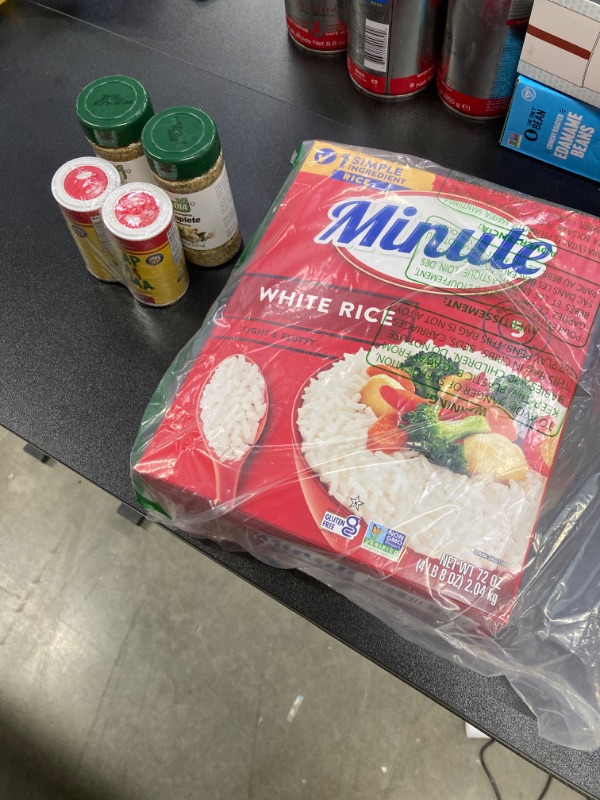 Photo 4 of 5 item bundle seasonings and rice
Minute White Rice, Instant White Rice for Quick Dinner Meals, 72-Ounce Box,  Slap Ya Mama Cajun Seasoning from Louisiana, Original Blend, No MSG and Kosher, 8 Ounce (Pack of 2), 
2 Badia Complete Seasoning®, 6 oz