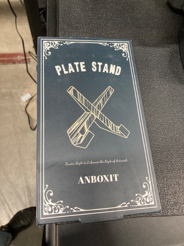 Photo 2 of ANBOXIT Plate Stand for Display - 6.5 Inch Plate Holder Display Stand, Wooden Picture Frame Stand, Decorative Table Top Easels for Display 6.5 Inch - 1 Pack