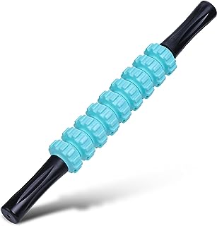 Photo 2 of ZanLLW Muscle Roller Stick, Liposuction Massage Roller for Lymphatic Drainage, Athletes, Therapy Massage Roller Stick for Relief Muscle Soreness, Trigger Points, Help Runner Legs, Back Recovery Blue