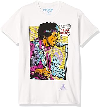 Photo 1 of Liquid Blue Jimi Hendrix Pop Art 'Scuse Me While I Kiss The Sky T-Shirt