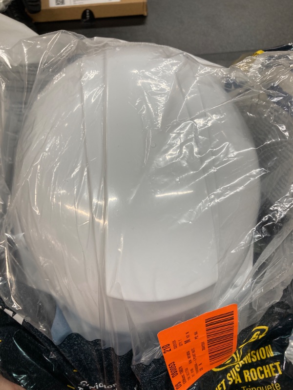 Photo 1 of  3 White 4-Point Ratchet Suspension Cap Style Hard Hat
