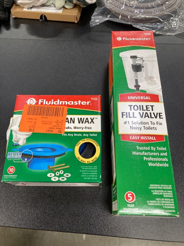 Photo 5 of 2 ITEM TOILET REPAIR BUNDLE
1)Better Than Wax Universal Wax-Free Toilet Seal
2)400A Universal Toilet Fill Valve