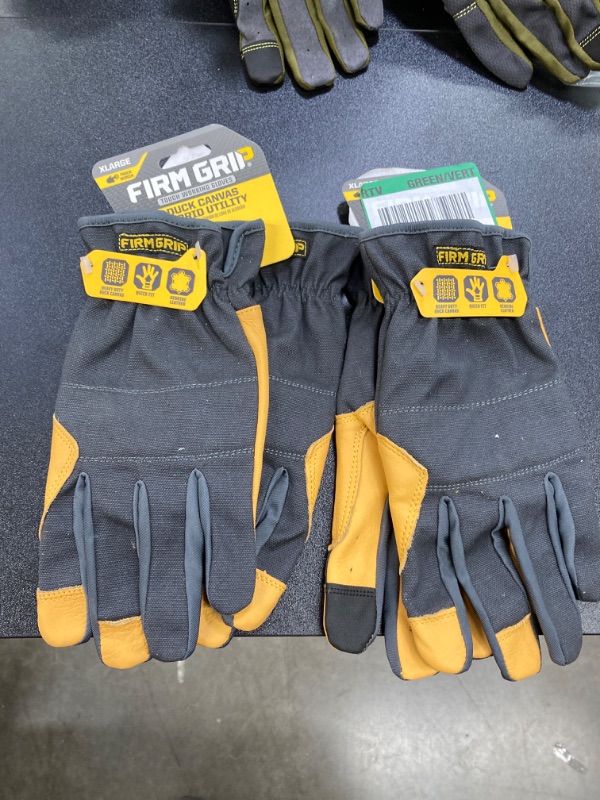 Photo 2 of 2 PACKS FIRM GRIP
X-Large Duck Canvas Hybrid Leather Work Gloves