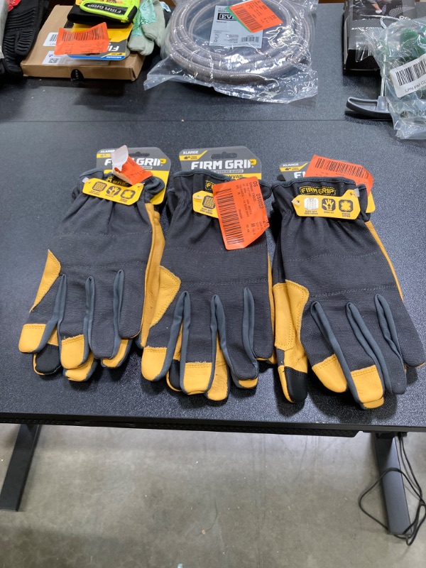 Photo 2 of 3 PAIRS FIRM GRIP
X-Large Duck Canvas Hybrid Leather Work Gloves