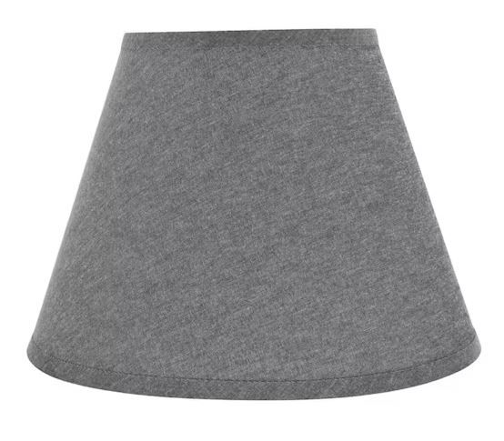 Photo 1 of 10IN WIDTH X 7-1/2 HIGHT GREY LAMP SHADE