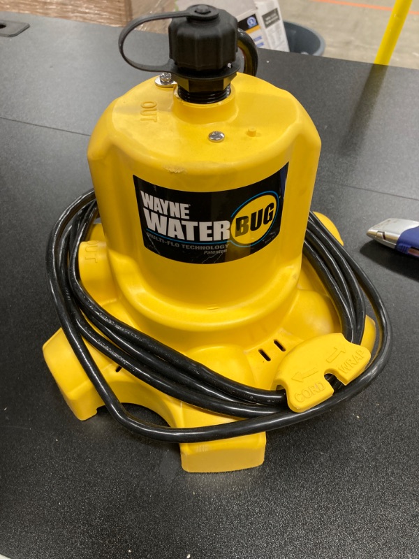 Photo 2 of 0.16 hp. WaterBUG Submersible Utility Pump with Multi-Flo Technology