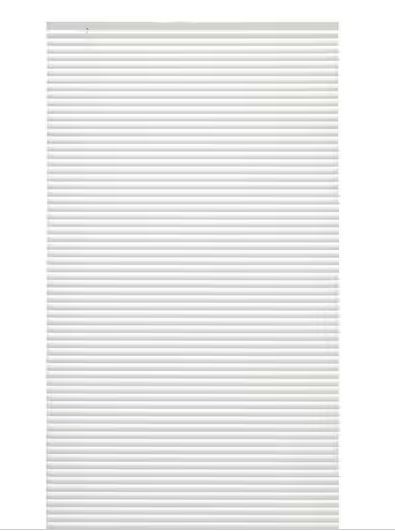 Photo 1 of Alabaster Cordless Light Filtering 1 in. Slats Vinyl Mini Blind - 36 in. W x 72 in. L