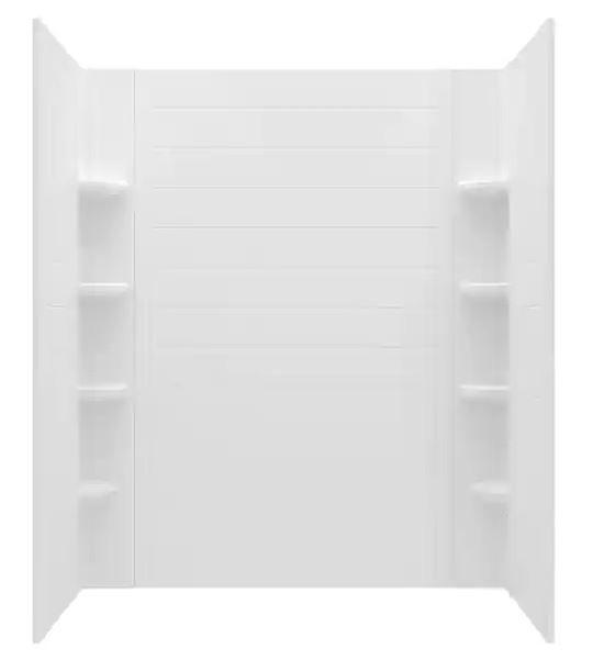 Photo 1 of American Standard
Ovation Curve 60 in. W x 72 in. H 3-Piece Glue Up Alcove Subway Tile Shower Walls in Arctic White