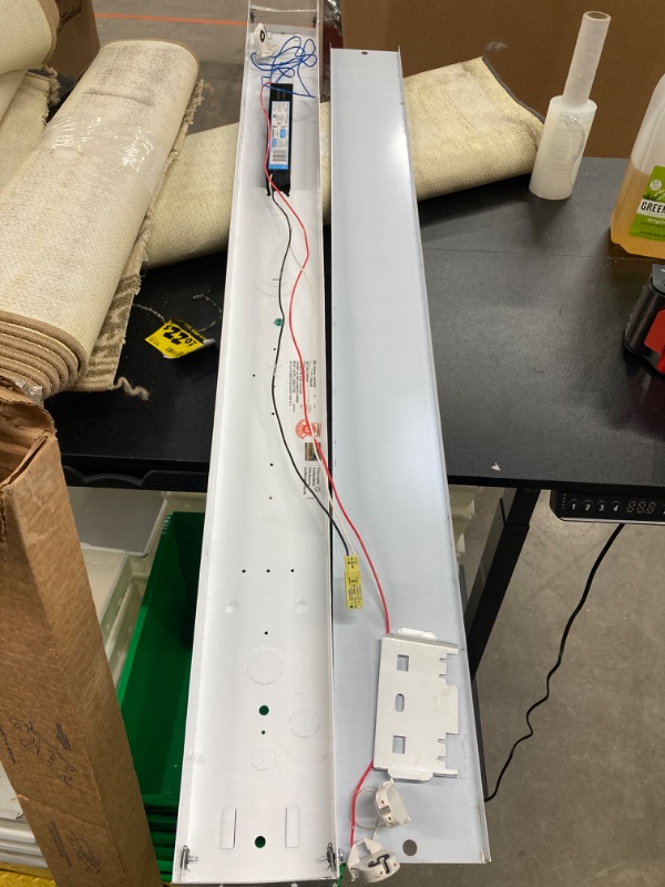 Photo 3 of 4 ft. T8 LED White Strip Light Fixture,